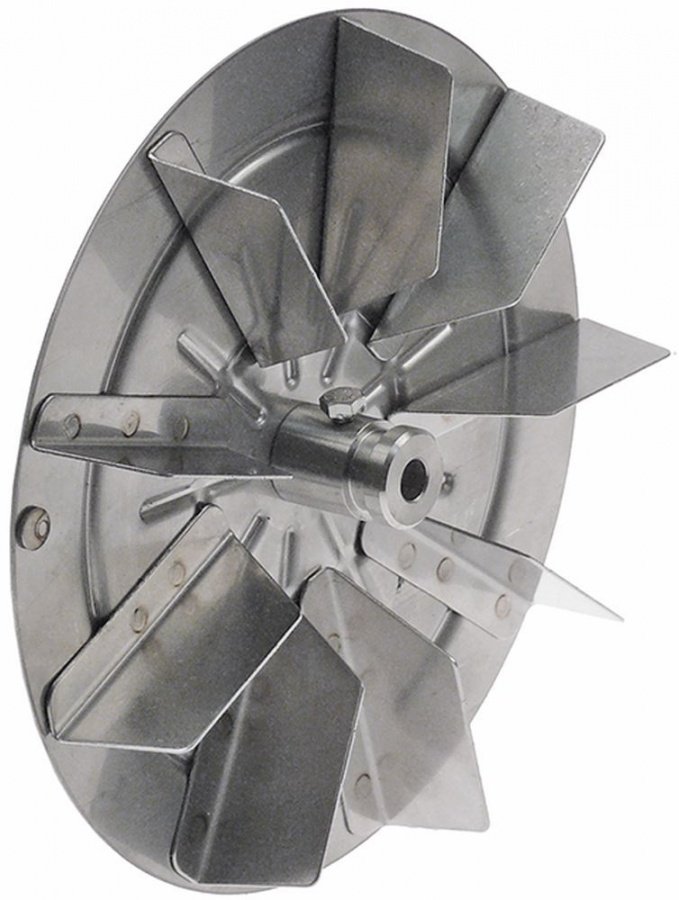 Elice/turbina ventilator ø 175mm, pentru ax ø 8mm, cu 9 palete, H 30mm