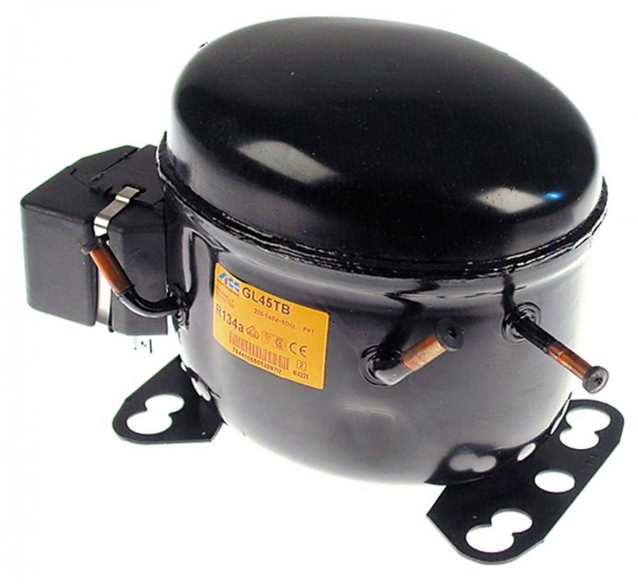 compressor coolant R134a type GL45TB 220-240V 50Hz HMBP fully hermetic 8,4kg 1/6HP power input 342W