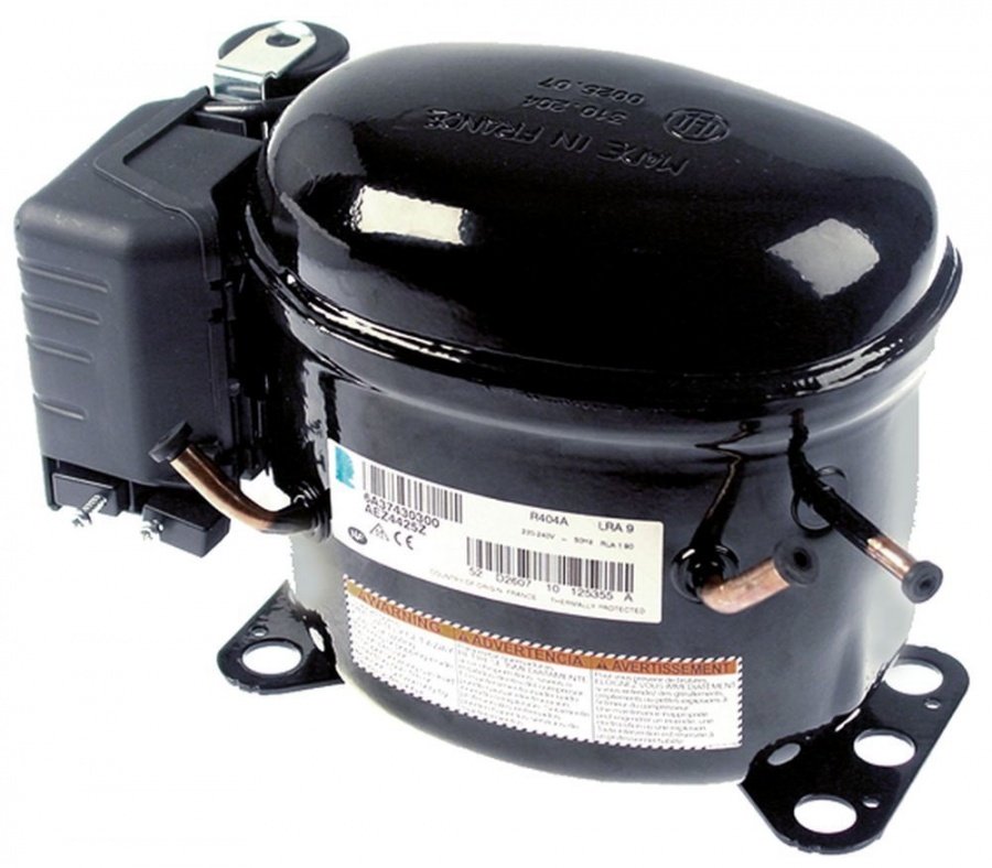 compressor type AEZ4425Z coolant R404A 220-240V 50Hz 9,8kg 1/5HP cylinder capacity 4,5cm³ CSIR