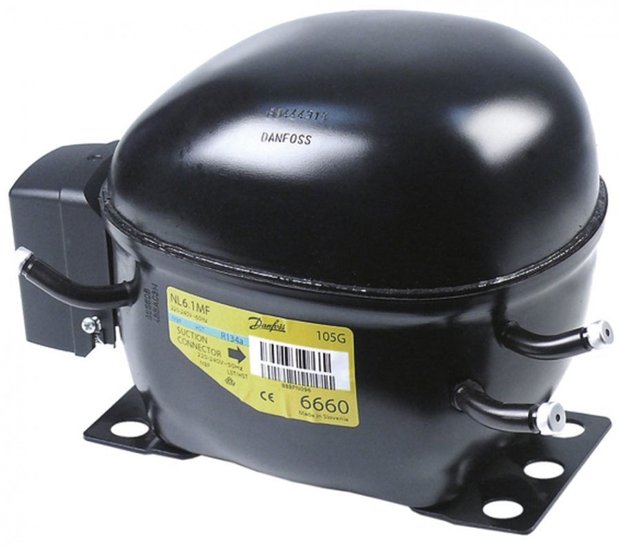 compressor coolant R134a type FR6G 230V 50Hz LBP/HBP fully hermetic 10,6kg power input 150W