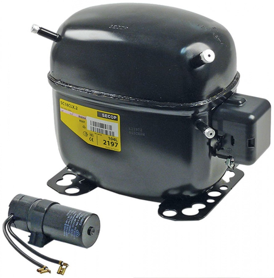 Compresor SECOP SC18CLX.2 CSIR, R404a/R507, 230V, 50Hz, LBP/MBP, fully hermetic, 13,7kg, 5/8HP