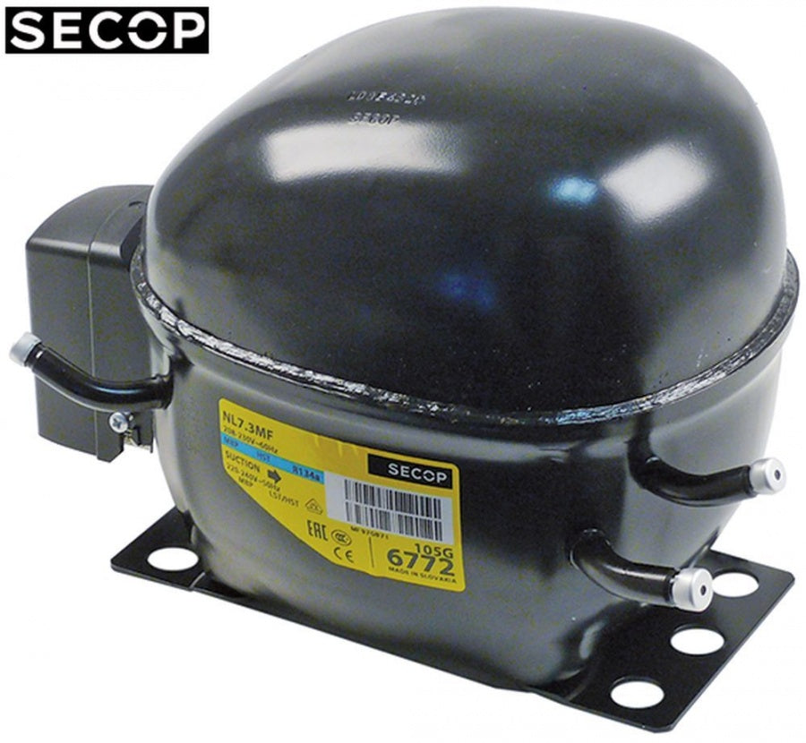 compressor coolant R134a type NL7.3MF 220-240V 50/60Hz MBP fully hermetic 10,5 kg 1/5HP
