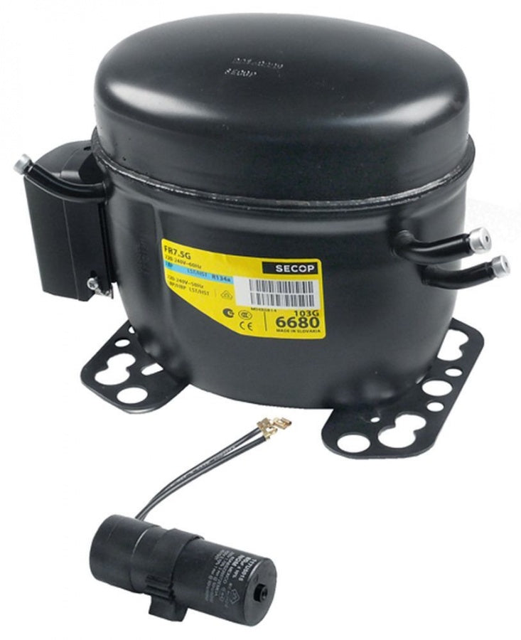compressor coolant R134a type FR7.5G 220-240V 50/60Hz LBP/HBP fully hermetic 10,6kg 1/5HP