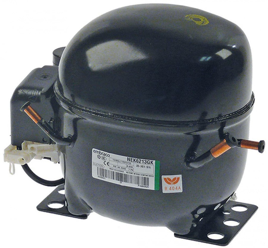 Compresor NEK6213GK, cilindree 12.12 cm³, refrigerant R404A, 1/2 Hp, 11,6 kg, putere 982 W - 605125
