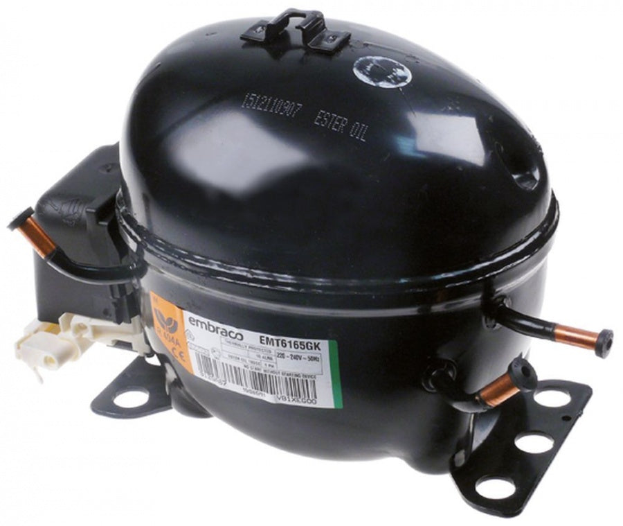 compressor coolant R404A type EMT6165GK 220-240V 50Hz 7,92kg 1/4HP power input 750W