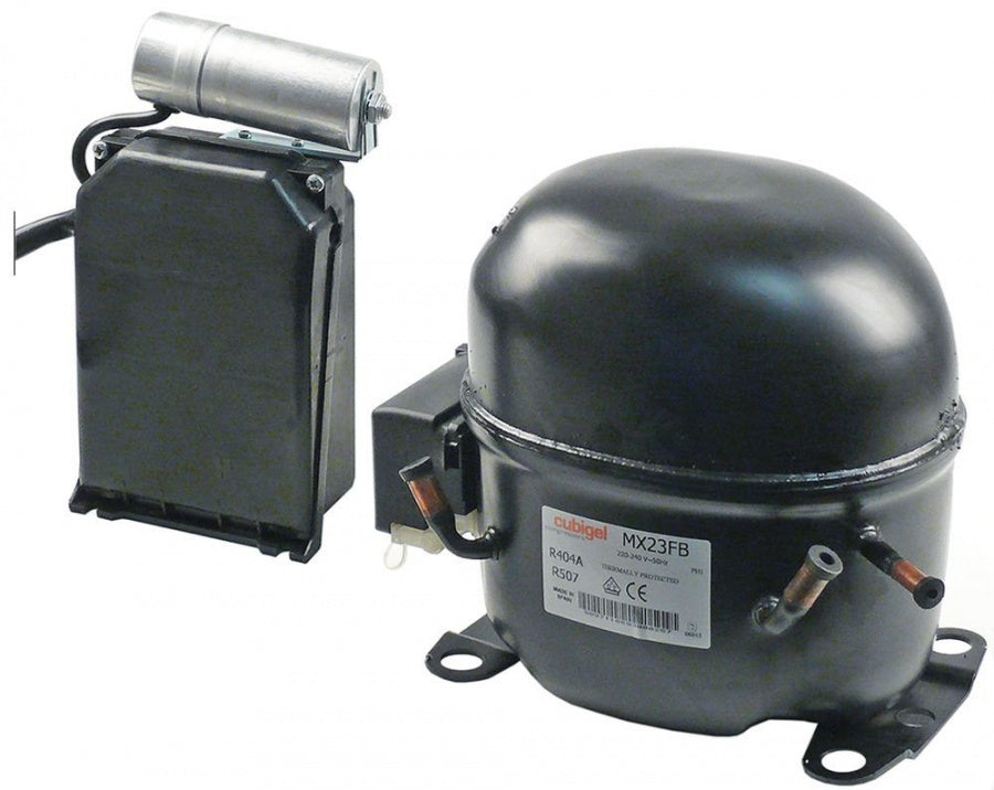 Compreso  R404a/R507, tip MX23FBa, 220-240V, 50Hz, 17,5kg, 1HP, capacitate cilindrica 23,2cm³ CSR - 605180