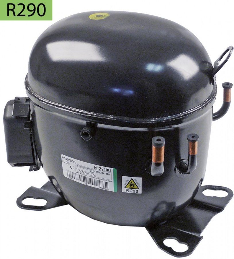 compressor coolant R290 type NT2210U 220-240V 50 Hz LBP 17,8 kg 1 1/4HP power input 1281 W
