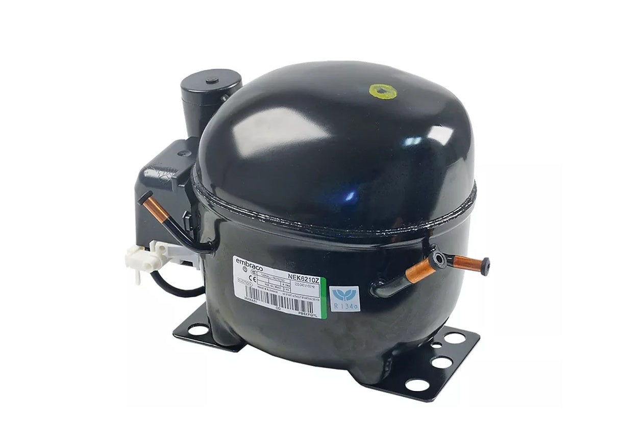 Compressor coolant R134a type NEK6210Z-A 1/3HP cylinder capacity 12,1cm³ CSIR 220-240V H 200mm - 622518