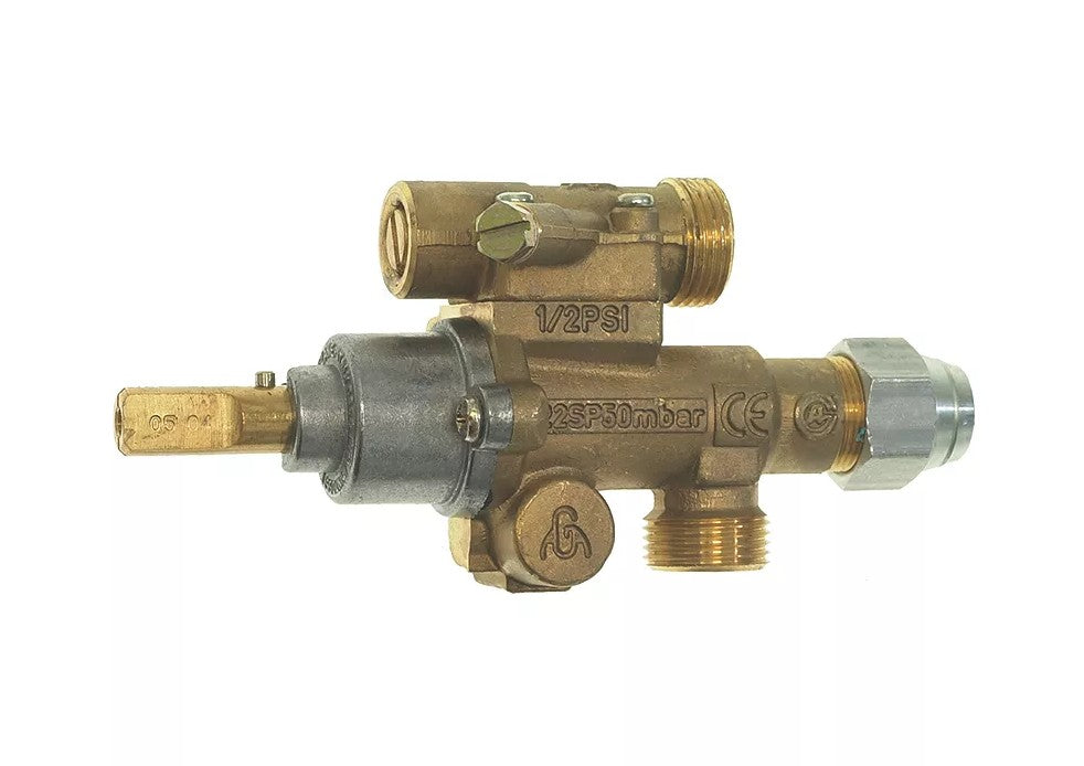 Gashahn PEL Typ 22S/O Gaseingang M20x1,5 (Rohr-ø 12mm) KBD ø 1,3mm - 628723
