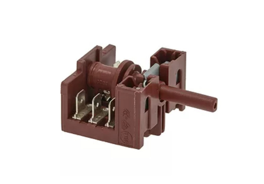 Intrerupator rotativ - selector cu 2 pozitii, 2NO, secventa 0-1, 16A, ax ø 6x4,6mm - 628761