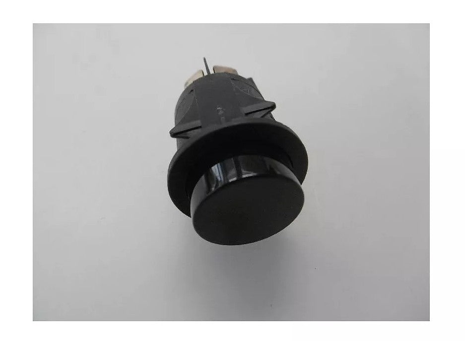 Drucktaster Einbaumaß ø25mm rund schwarz 2NO 250V 16A Anschluss Flachstecker 6,3mm - 628763