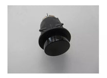 Drucktaster Einbaumaß ø25mm rund schwarz 2NO 250V 16A Anschluss Flachstecker 6,3mm - 628763