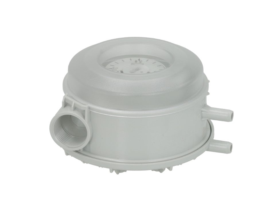Pressostat Druckbereich einstellbar 0,2- 3mbar Druckanschluss horizontal Gastechnik Anschluss 6mm - 629415
