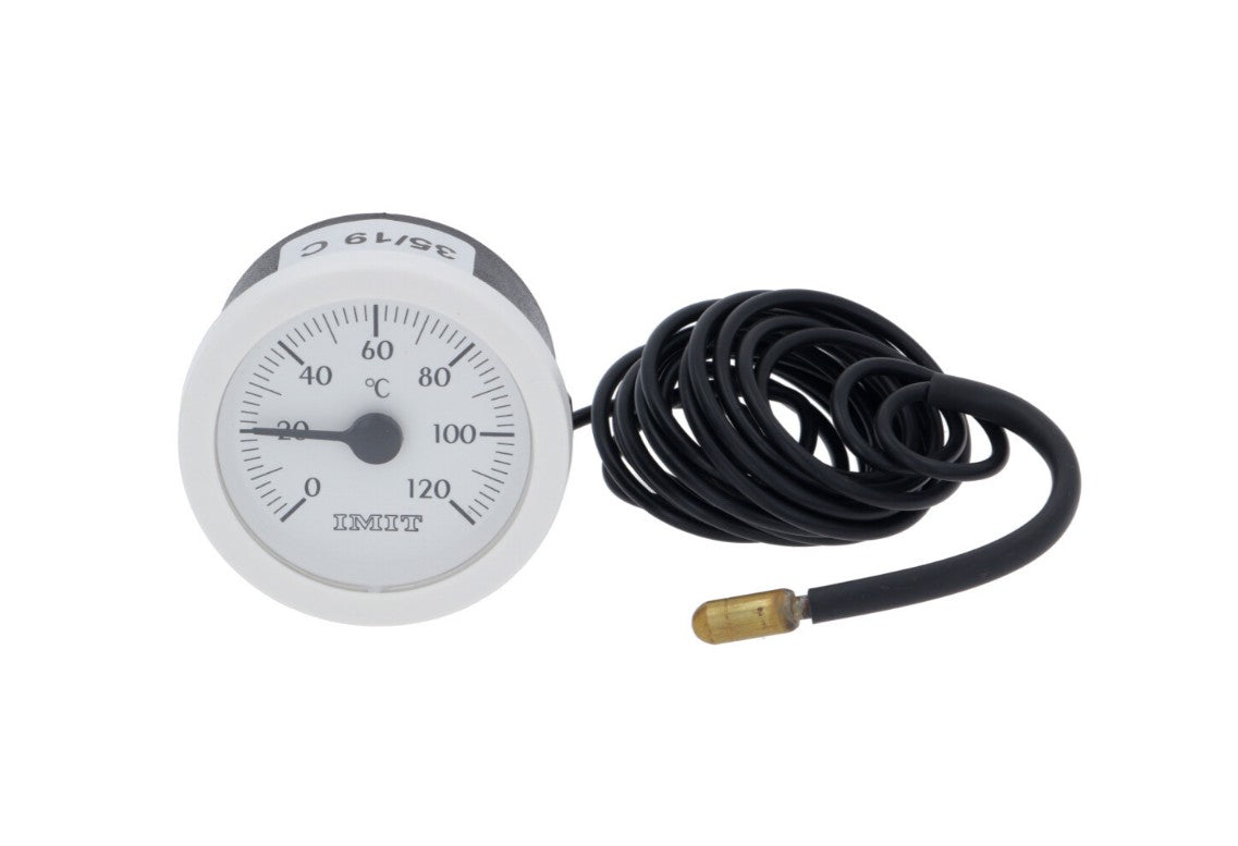 Thermometer Einbau ø 52mm T.max. 120°C 0 bis +120°C Fühler ø 6,5mm Fühler L 23mm - 629429