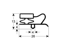 Kältedichtung Profil 9013 B 618mm L 1500mm Steckmaß Tür - 629835