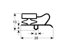 Kältedichtung Profil 9013 B 615mm L 710mm Steckmaß - 629843