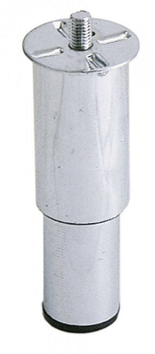 Equipment foot tube ø 42mm thread M10 thread L 14mm H 85-140mm chrome-plated steel - 690038
