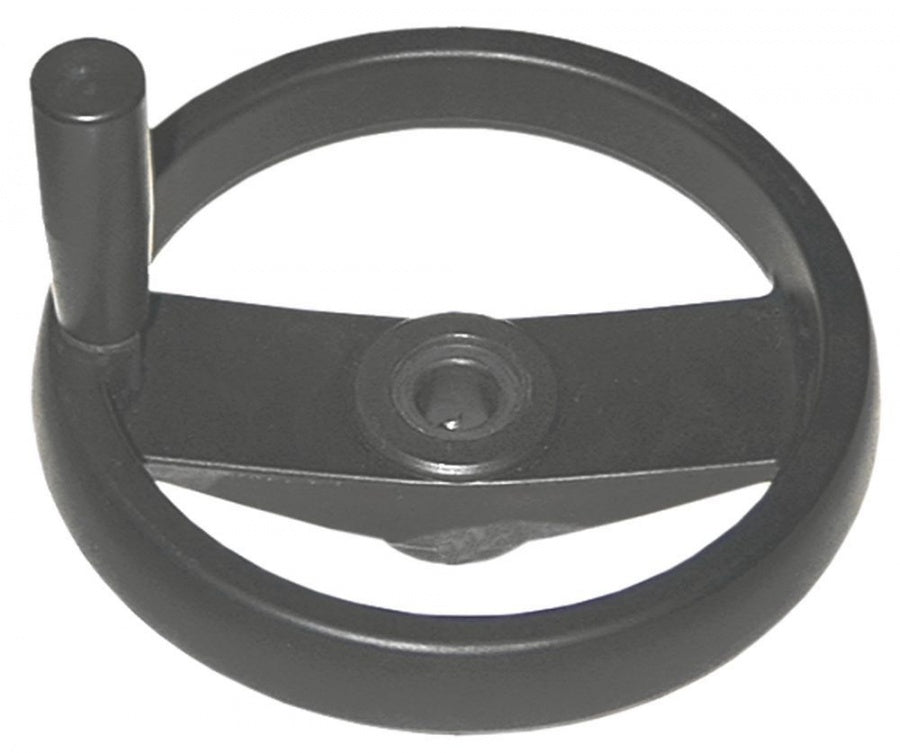 Hand wheel ø 200mm D1 ø 48mm bore ø 20mm L1 30mm L2 60mm with folding handle handle length 82mm - 690085