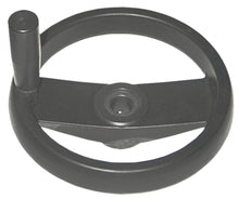 Hand wheel ø 200mm D1 ø 48mm bore ø 20mm L1 30mm L2 60mm with folding handle handle length 82mm - 690085