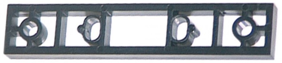 Base plate plastic L 100mm W 19mm thickness 6mm for edgemount hinge series 4500 - 690120