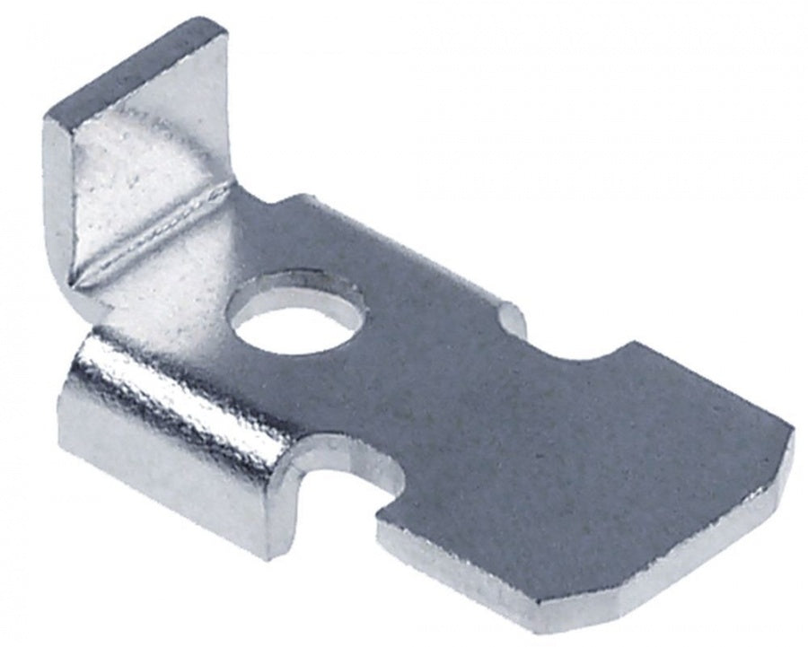 Shelf support L 27,5mm W 15mm H 7mm hole ø 5mm nickel-plated brass - 690133