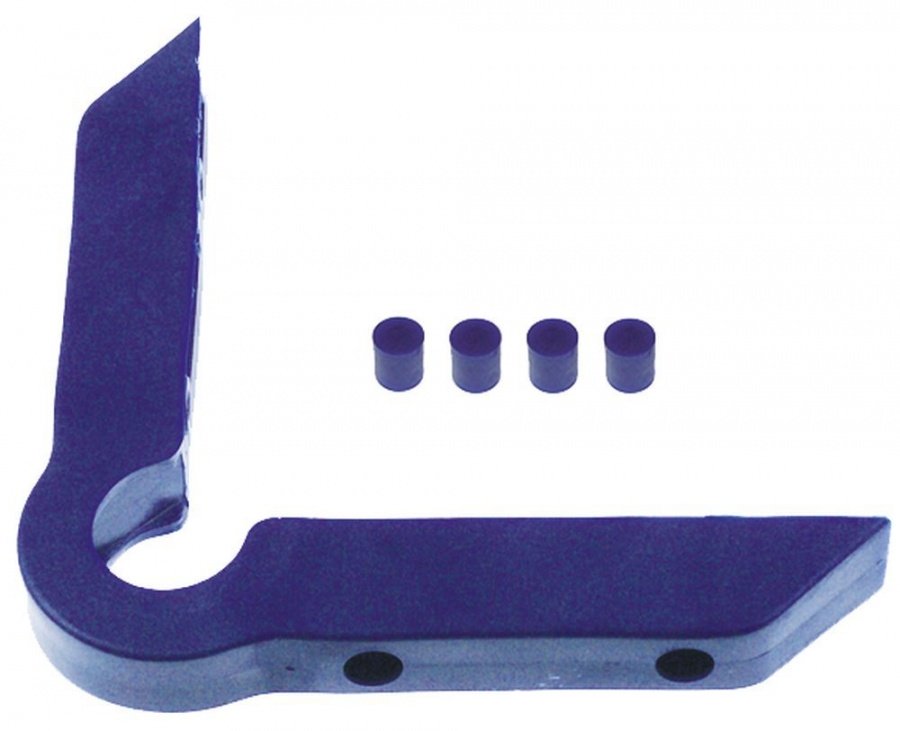 Bumper angle plastic hole distance 35mm blue H 23mm W 25mm hole ø 6mm mounting distance 56mm - 690154