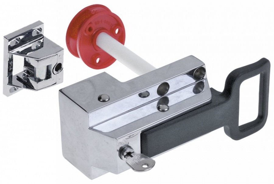 Walk-in fridge catch locking version type 2113 door thickness up to 100mm off-set 28mm - 690230