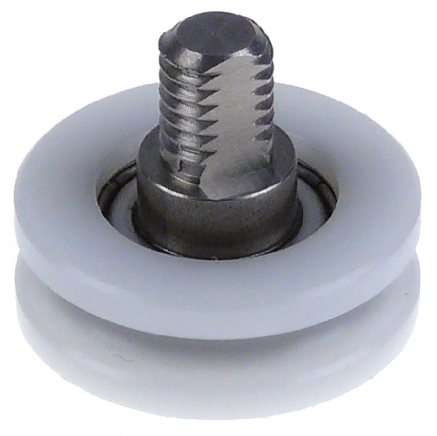 Roller ø 28mm B1 10mm A 28mm B 10mm C 12mm D M8mm E 11mm plastic thread M8 thread L 10mm - 690232