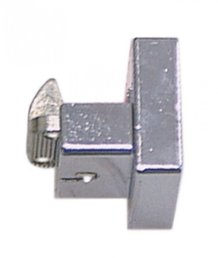 Door catch with wedge H 20mm L 39mm W 32mm mounting distance 16mm zinc die cast - 690244