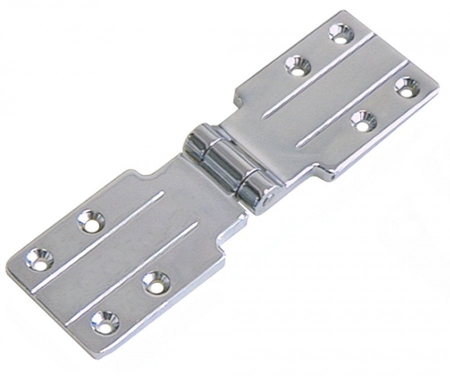 Hinge Zamak VC H 16mm L 191mm W 56mm thickness 6mm hole ø 5mm mounting distance 26mm - 690260