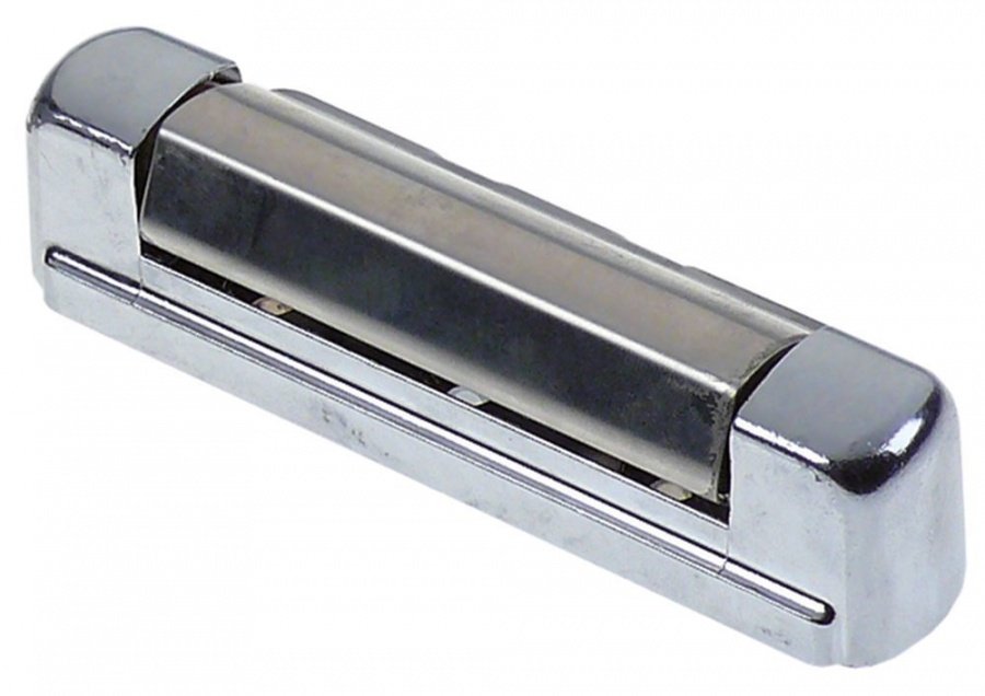 Edgemount hinge chrome-plated L 134mm W 31,5mm mounting distance 61mm with spring force - 690343