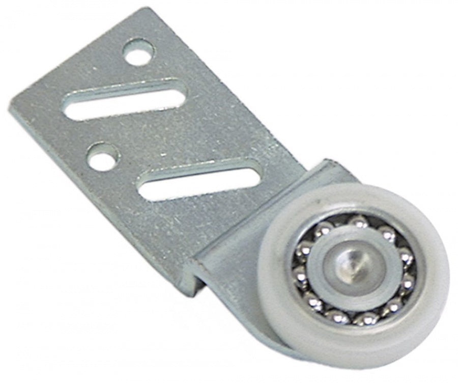 Roller ø 25mm 6mm ZCS/nylon H 15mm L 65mm mounting distance 40/50mm with holder - 690350