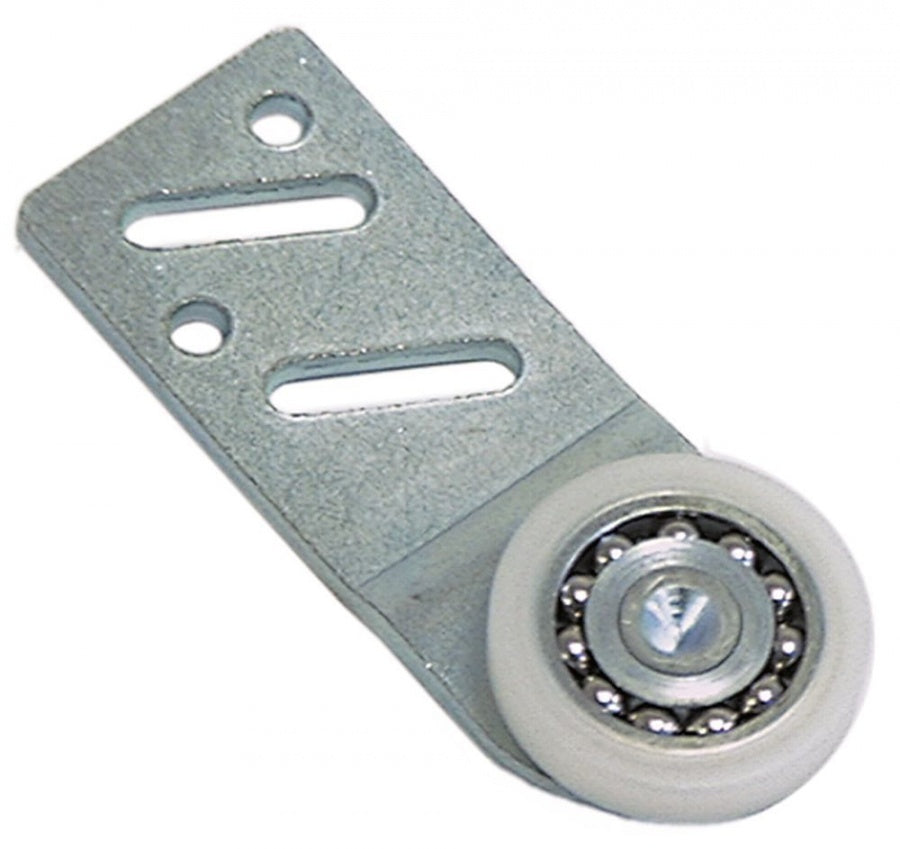 Roller ø 25mm 6mm ZCS/nylon H 4mm L 65mm mounting distance 40/50mm with holder - 690352