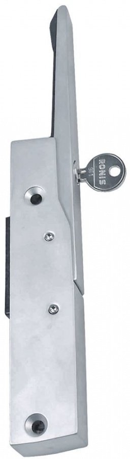 Handle latch L 150mm mounting distance 110mm matt chrome-plated locking version - 690456