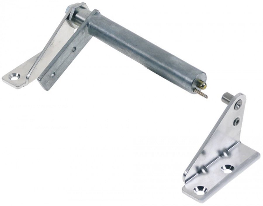 Spring assisted hinge L 116mm W 75mm mounting distance 30mm self-closing - 690490