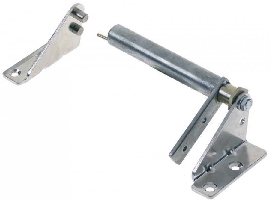Spring assisted hinge L 116mm W 75mm mounting distance 30mm self-closing - 690491