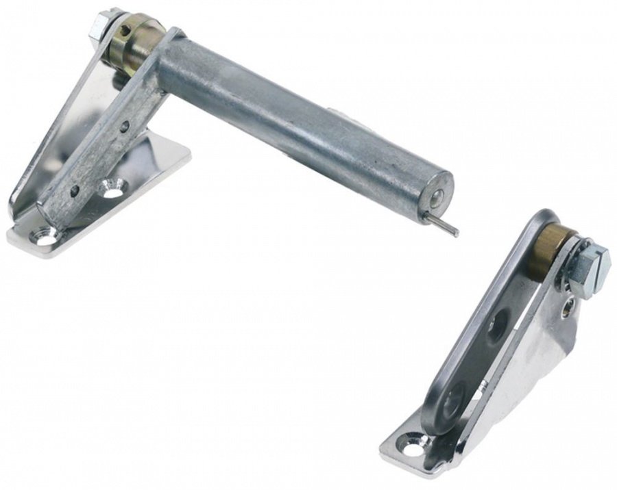 Spring assisted hinge L 116mm W 75mm mounting distance 30mm self-closing - 690492