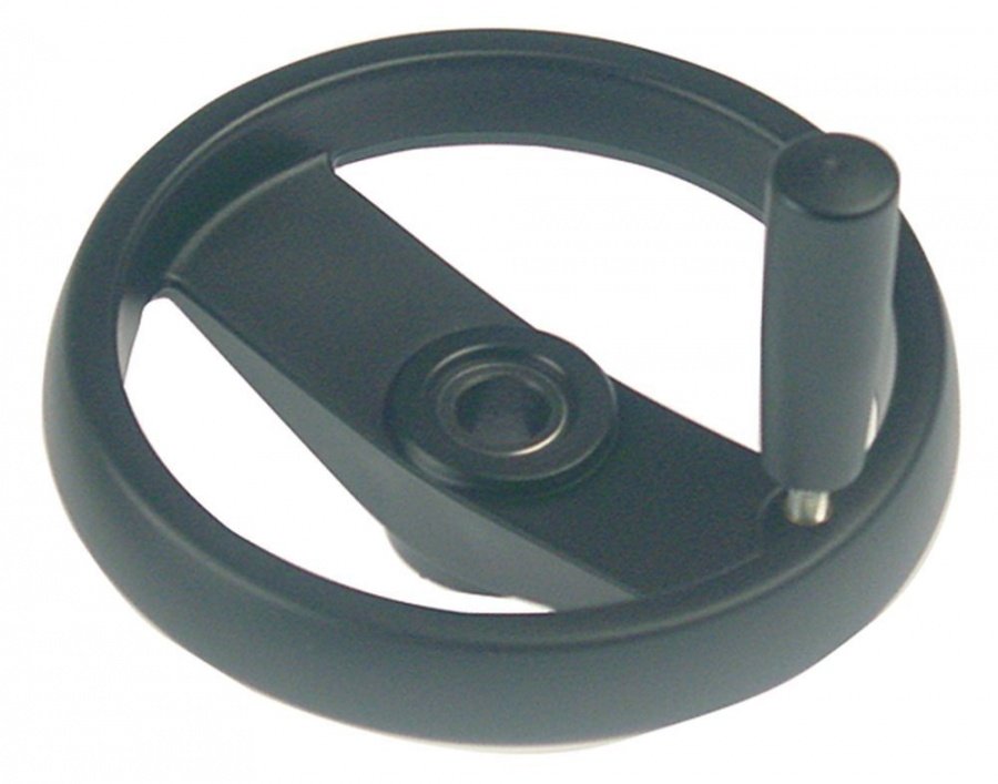 Hand wheel ø 200mm D1 ø 48mm bore ø 20mm thread M8 L1 30mm L2 60mm no fold-away handle - 690551