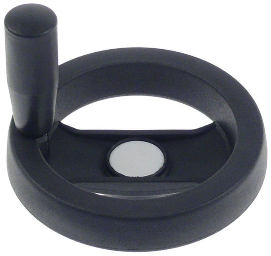 Hand wheel ø 130mm D1 ø 32mm bore ø 14mm thread M6 hole distance 8mm L1 22mm L2 50mm - 690556