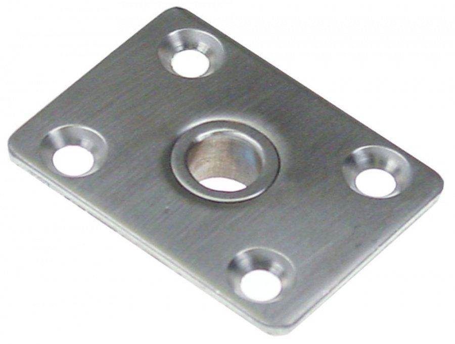 Base plate H 12mm L 60mm W 45mm mounting distance 30/40mm hole ø 12mm - 690591