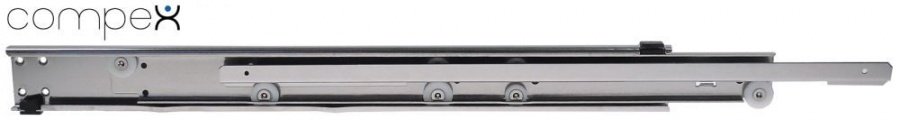Drawer slide L 600mm pull-out length 660mm SS H 60mm telescopic total length 1260mm Qty 1 pair - 690752