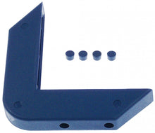 Bumper angle plastic hole distance 64mm blue H 30mm W 40mm hole ø 5mm mounting distance 18mm - 690898