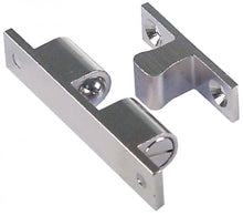 Ratchet lock nickel-plated brass H 20mm L 69mm W 13mm mounting distance 57mm complete with door catch - 690903