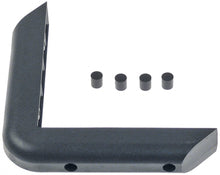 Bumper angle plastic hole distance 27mm black H 30mm W 30,5mm hole ø 5mm mounting distance 80mm - 690908