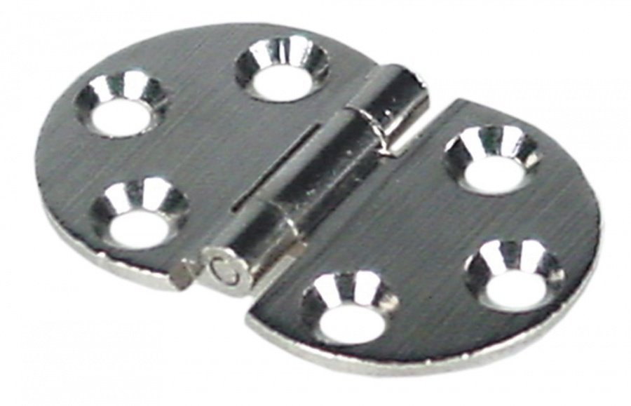 Hinge L 47mm W 30mm H 5mm mounting distance 20mm mounting distance 1 9mm hole ø 4,5mm thickness 2mm - 690961