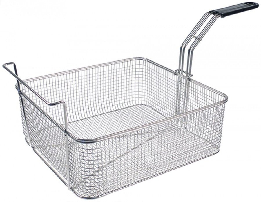 Fryer basket W1 330mm L1 320mm H1 125mm stainless steel - 691006