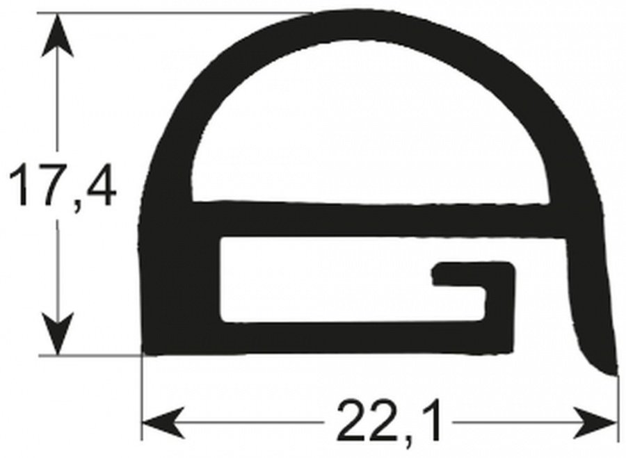 Garnitură cuptor 1300x775mm (exterior), profil 2270 - 691062