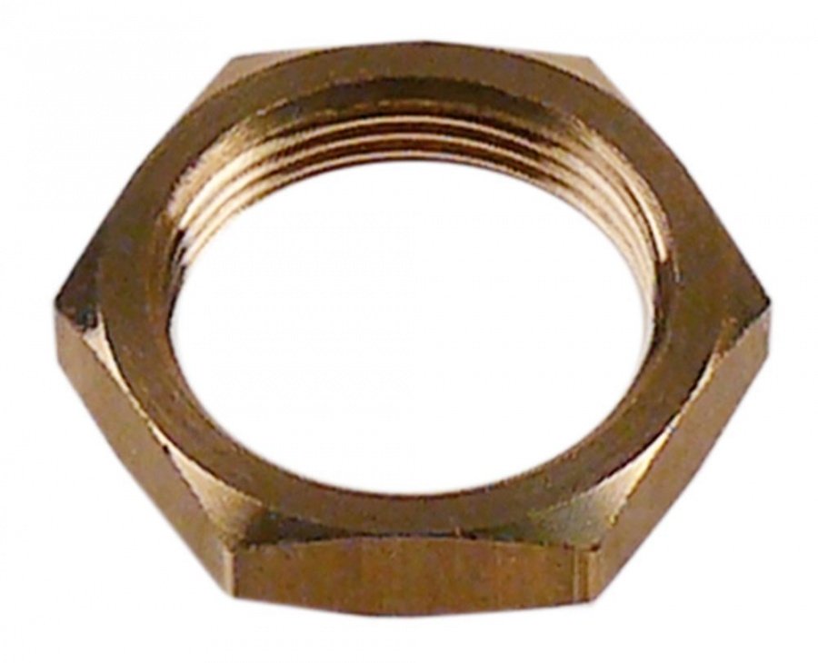 Nut thread M18x1 H 5mm WS 22 brass Qty 1 pcs for door handle - 691289