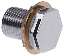 Tank inlet L1 26mm L2 32mm connection 1/2" chrome-plated brass WS 27 with non-return valve - 691605