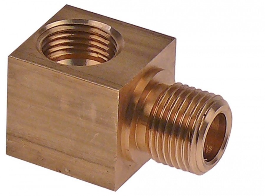 Connecting fitting brass L 52mm W 30mm H 30mm - 691650